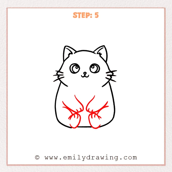 how to draw a cartoon animals - Step 5